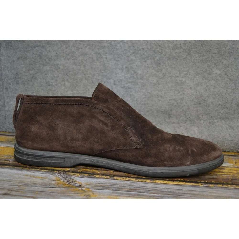 Peter Millar Boots Mens 13 Brown Suede Slip On Ankle Casual Collection Shoes